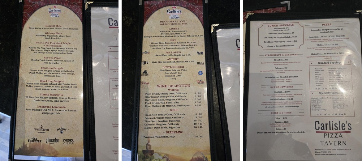 Carlisle's Pizza Tavern