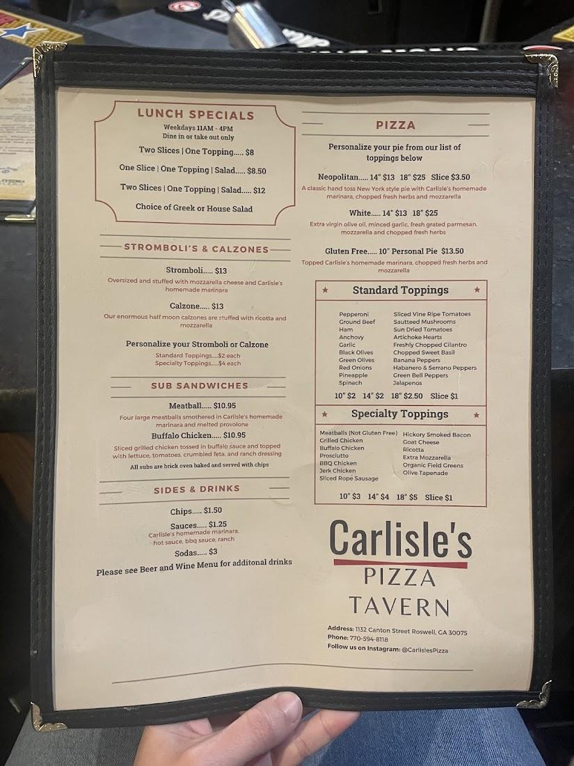 Carlisle's Pizza Tavern