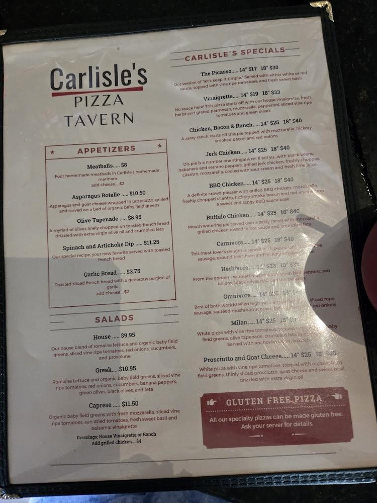 Carlisle's Pizza Tavern House